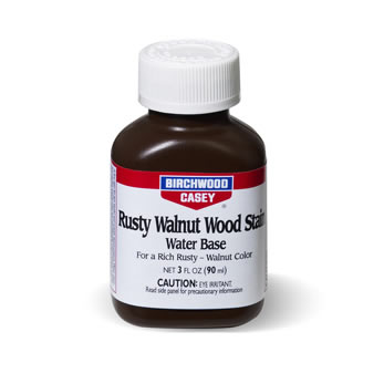 Состав для морения BIRCHWOOD CASEY 24323 RWS Rusty Walnut Wood Stain Water Base ("грецкий орех под старину"), 90 мл